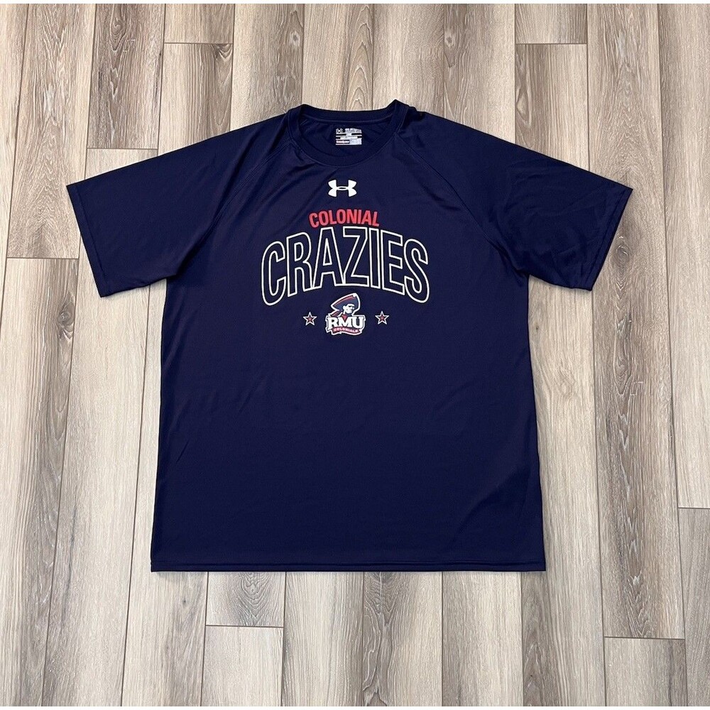 Under Armour Robert Morris University Colonials Short Sleeve Tee Mens Sz 2XL